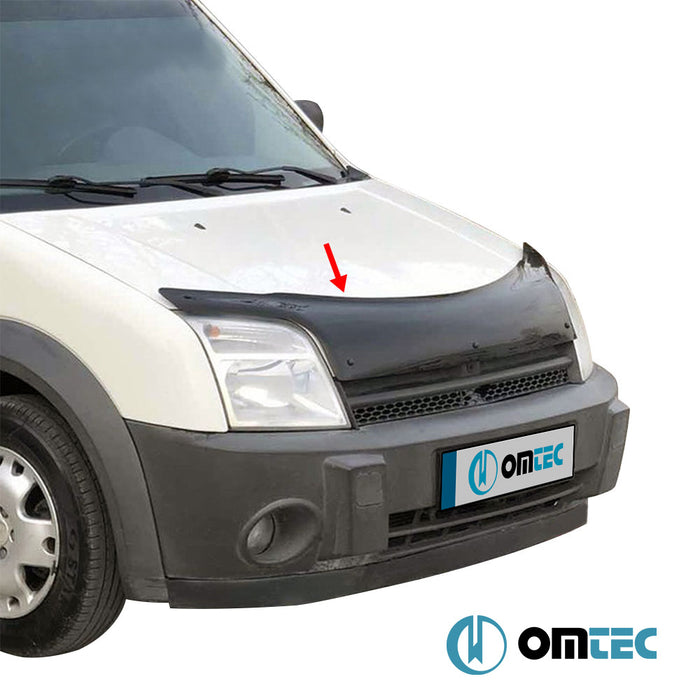 Bonnet Deflector (Black) ABS - Ford Tourneo Connect - MVN P65 PRE-FL/FL I - (2002 - 2009)