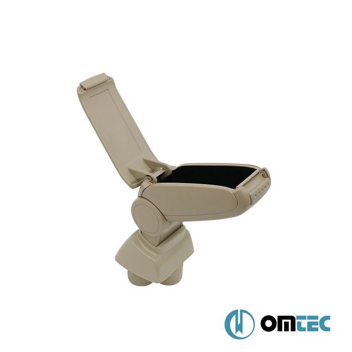 Armrest Box V1 (Leatherette+Vacuum Adapter) Beige - Ford Transit Connect - MVN P65 PRE-FL/FL-I - (2002 - 2009)