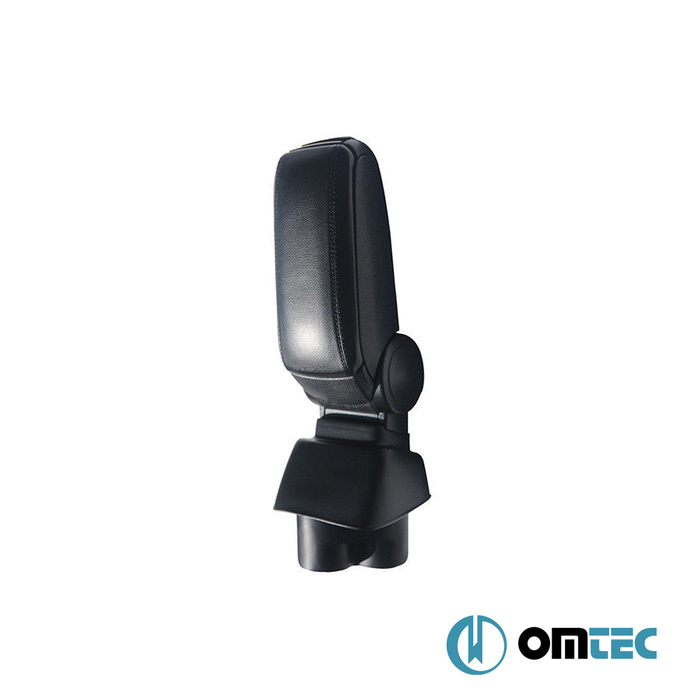 Armrest Box V1 (Leatherette+Vacuum Adapter) Black - Ford Transit Connect - MVN P65 PRE-FL/FL-I - (2002 - 2009)