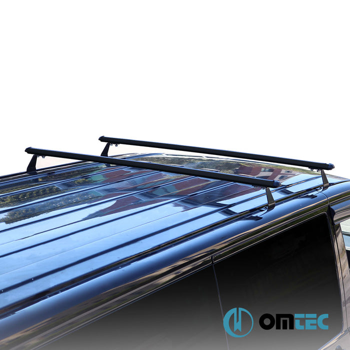 Heavy Duty Roof Bar 2 Pcs. (Black) Alu. - Ford Transit Connect - MVN P65 - (2002 - 2014)