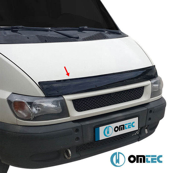 Bonnet Deflector (Black) ABS - Ford Transit - VAN FA PRE-FL - (2000 - 2006)