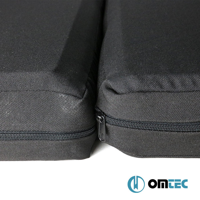 Foldable Front Cab Camper Mattress (Black) 1 Pcs. LHD (6 cm Foam/22 Density/1.8 cm MDF) - Ford Transit - VAN FA FL - (2006 - 2014)