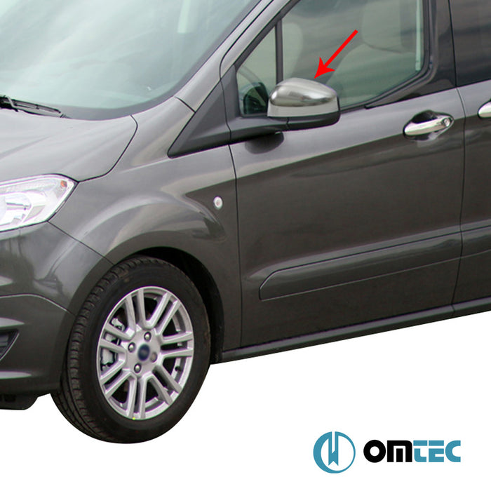 Ayna Kapağı 2 Prç. Abs Saten Krom - Ford Tourneo Courier - MVN I PRE-FL - (2014 - 2018)