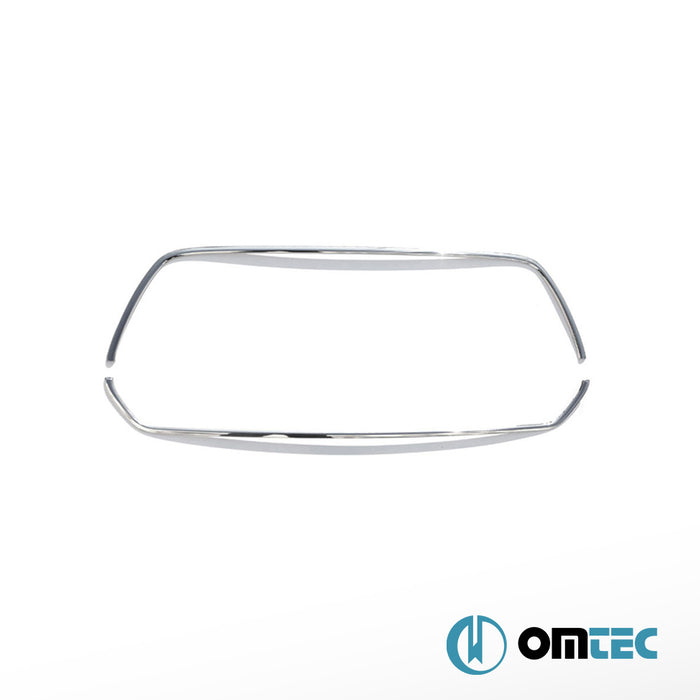 Grille de calandre - Cadre chromé en inox (Brillant)- 2 pièces - Ford Transit - VAN MK7 PRE-FL - (2014 - 2020)