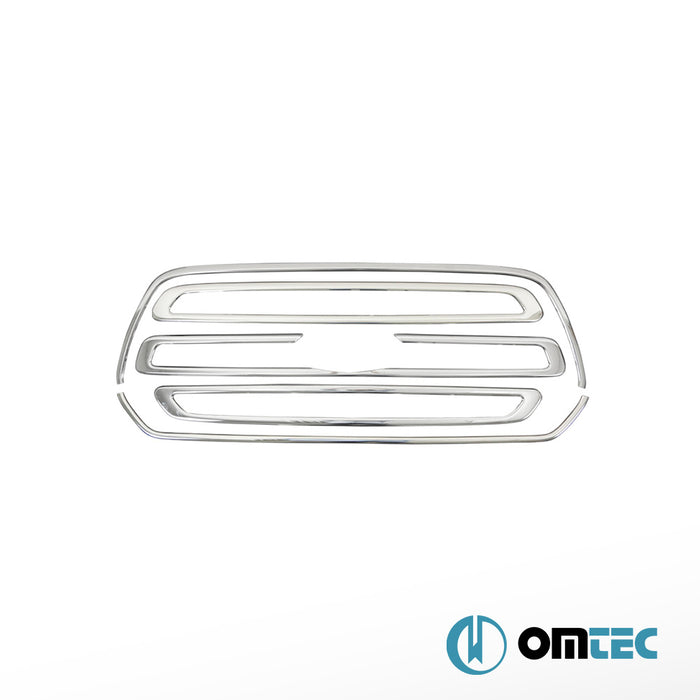 Grille de calandre+Cadre 5 Pcs.Inox (Brillant) - Ford Transit - VAN MK7 PRE-FL - (2014 - 2020)