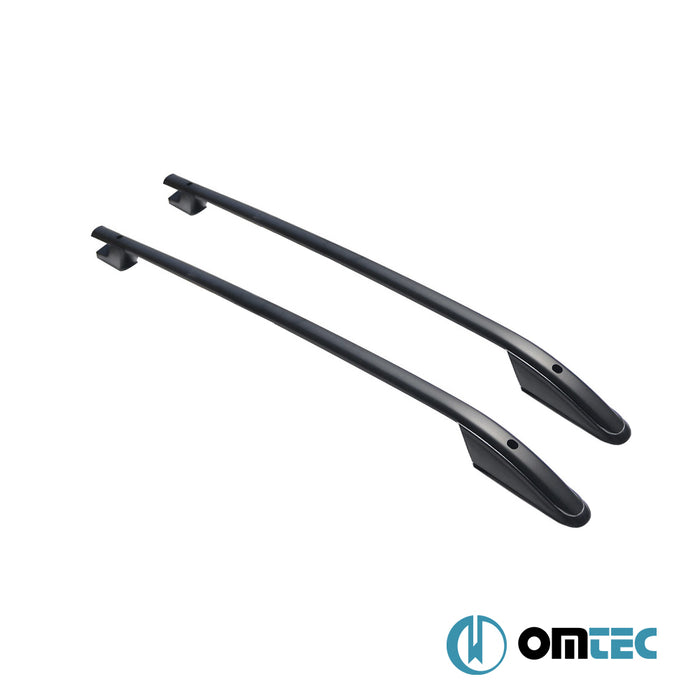 Barres De Toit Longitudinales (Sport) Noir 2 pcs. Alu.(L3) - Ford Transit - VAN MK7 - (2014 - )