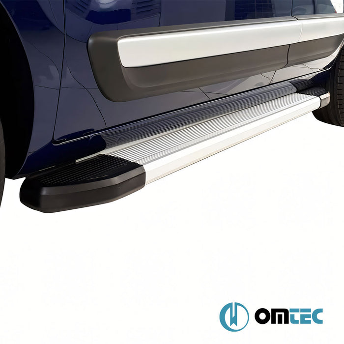 Side Step (Omberg - Gray) 2 Pcs. L1 - Ford Tourneo Connect - MVN V408 PRE-FL - (2014 - 2019)