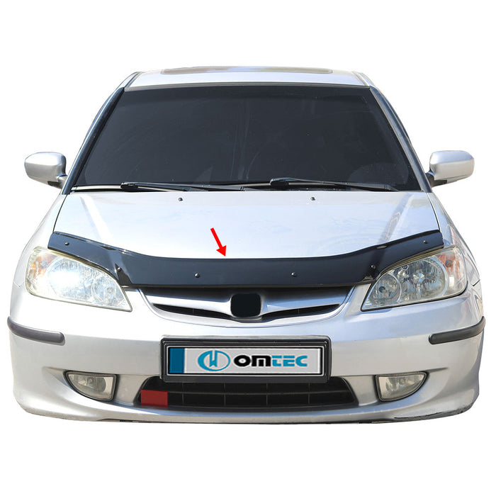 Bonnet Deflector (Black) ABS - Honda Civic - SD VII - (2002 - 2006)