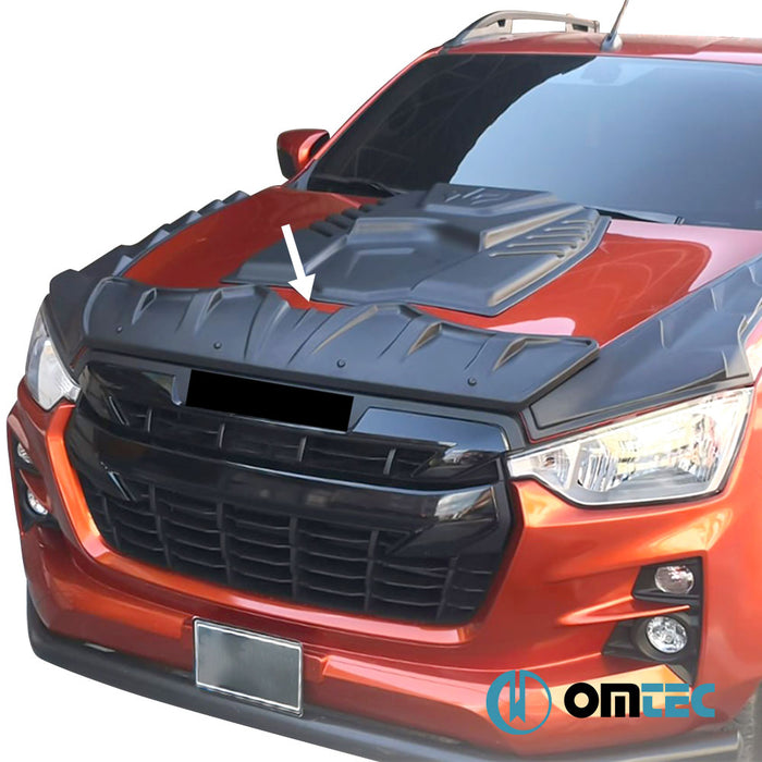 Dragon Pack Bonnet Deflector (Black) ABS 3 Pcs. - Isuzu D-Max - PK RG - (2019 - )