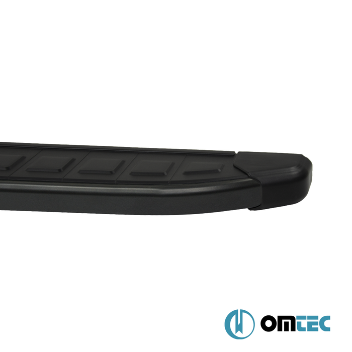 Side Step (DA Alu. Black) 2 Pcs. - Kia Sportage - SUV JE/KM - (2004 - 2010)
