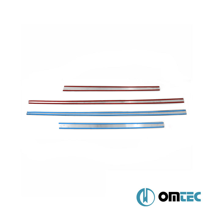 Side Door Streamer 4 Pcs. S.Steel (Gloss) - Kia Sportage - SUV SL - (2010 - 2015)
