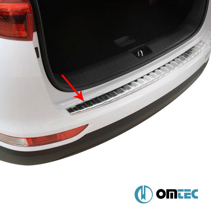 Rear Bumper Sill Cover S.Steel (Gloss) - Kia Sportage - SUV QL PRE-FL - (2015 - 2018)