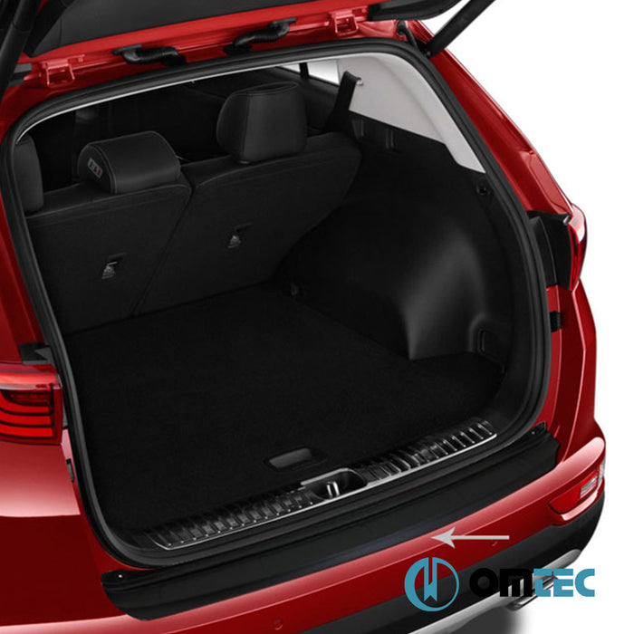 Rear Bumper Sill Cover (ABS-Black) - Kia Sportage - SUV QL PRE-FL - (2015 - 2018)