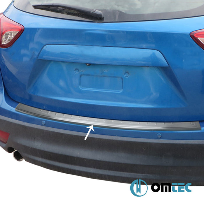 Rear Bumper Sill Cover S.Steel (Brushed) - Mazda Cx-5 - SUV KE - (2012 - 2017)