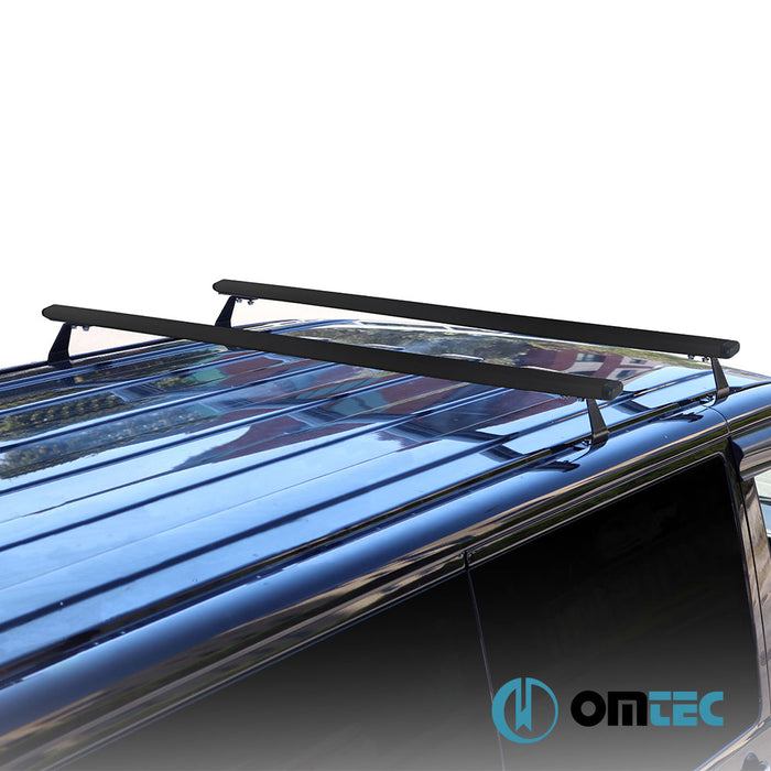 Heavy Duty Roof Bar 2 Pcs. (Black) Steel - Mercedes-Benz Vito - VAN W447 - (2014 - )