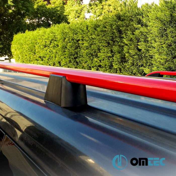 Roof Rails (Elegance) Red 2 Pcs. Alu. (L1) - Mercedes-Benz Vito - VAN W639 - (2003 - 2014)