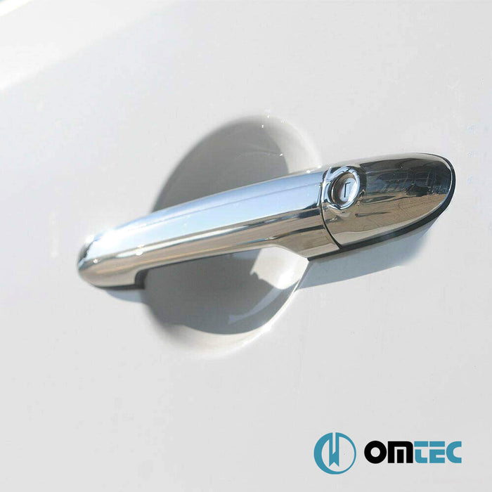 Door Handle Cover 2 Door 4 Pcs. (H1) S.Steel (Gloss) - Mercedes-Benz Sprinter - VAN W906 - (2006 - 2018)