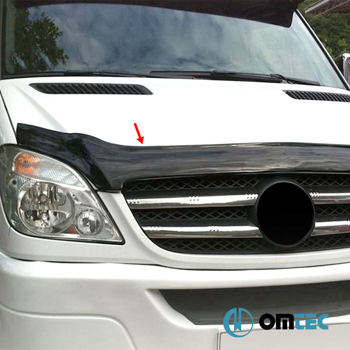 Bonnet Deflector (Black) ABS - Mercedes-Benz Sprinter - VAN W906 PRE-FL - (2006 - 2013)