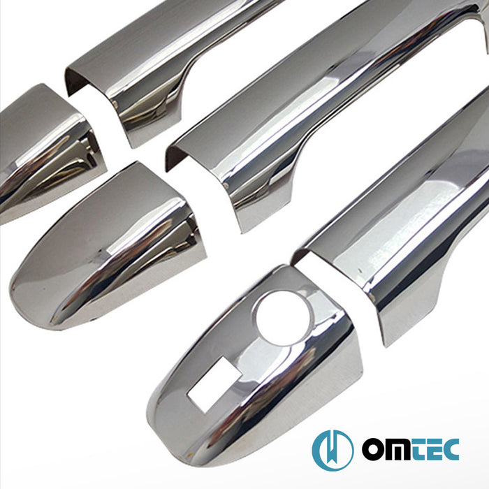 Door Handle Cover 3 Door 6 Pcs. (H1S1) S.Steel (Gloss) (Keyless) - Mercedes-Benz Vito - VAN W447 - (2014 - )