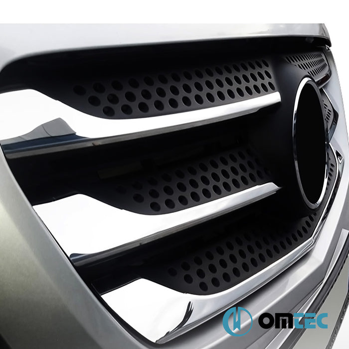 Grille de calandre - Baguettes chromées en inox (Brillant) - 5 pièces - Mercedes-Benz Vito - VAN W447 PRE-FL - (2014 - 2019)