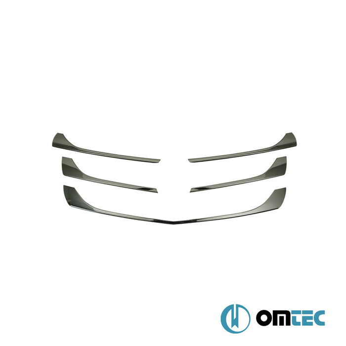 Grille de calandre - Baguettes chromées en inox - 5 pièces ( Chrome Noir ) - Mercedes-Benz Vito - VAN W447 PRE-FL - (2014 - 2019)