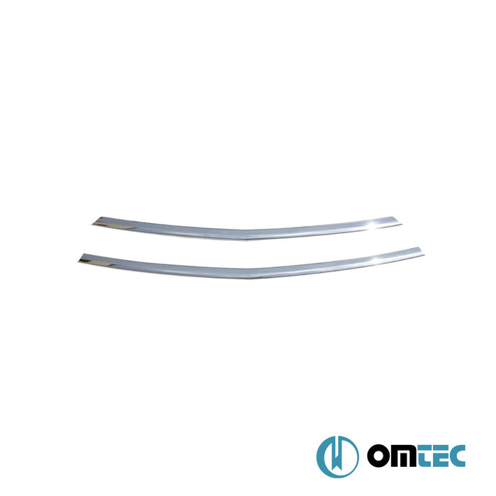 Front Bumper Streamer 2 Pcs. S.Steel (Gloss) - Mercedes-Benz Vito Kasten - VAN W447 PRE-FL - (2014 - 2019)