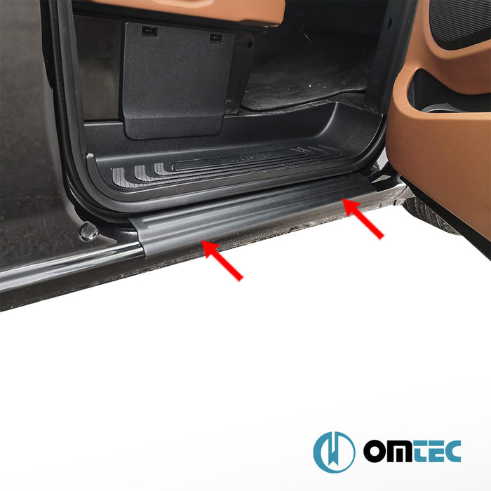 Door Sill Covers 2 Pcs. (ABS-Black) - Mercedes-Benz Vito - VAN W447 - (2014 - )