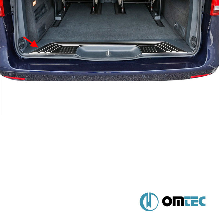 Rear Trunk Sill Cover (Single Door) S.Steel (Gloss) - Mercedes-Benz Vito - VAN W447 - (2014 - )