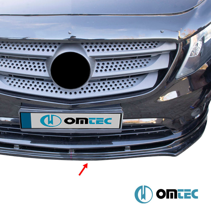 Front Splitter (Black) ABS - Mercedes-Benz Vito - VAN W447 PRE-FL - (2014 - 2019)