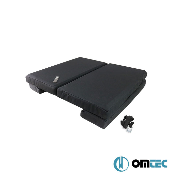 Foldable Front Cab Camper Mattress (Black) 1 Pcs. LHD (6 cm Foam/22 Density/1.8 cm MDF) - Mercedes-Benz Vito - VAN W447 - (2014 - )