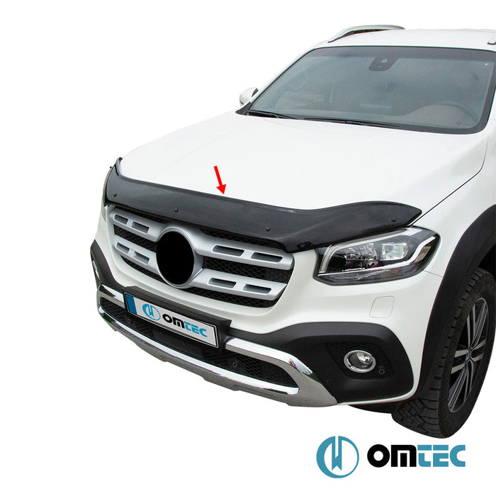 Kaput Rüzgarlığı (Siyah) ABS - Mercedes-Benz X-Class - PK W470 - (2017 - 2020)