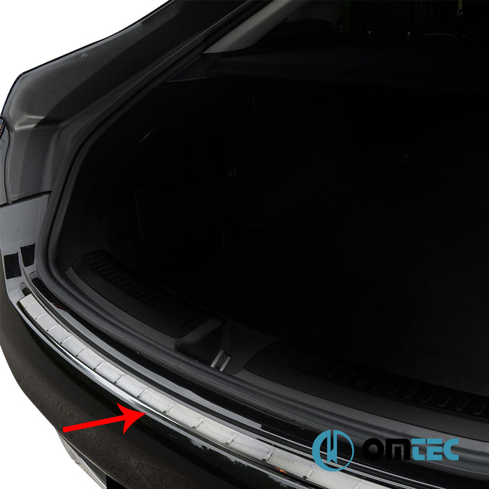 Rear Bumper Sill Cover S.Steel (Brushed) - Mercedes-Benz Gle - SUV W166 - (2015 - 2019)