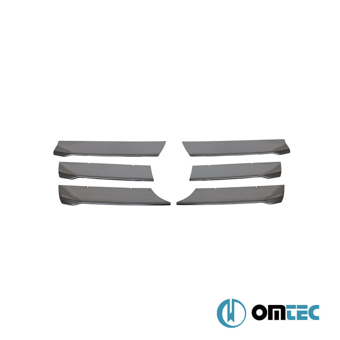 Grille de calandre - Baguettes chromées en inox (Brillant) - 6 pièces (Large) - Mercedes-Benz Sprinter - VAN W907 - (2018 - )