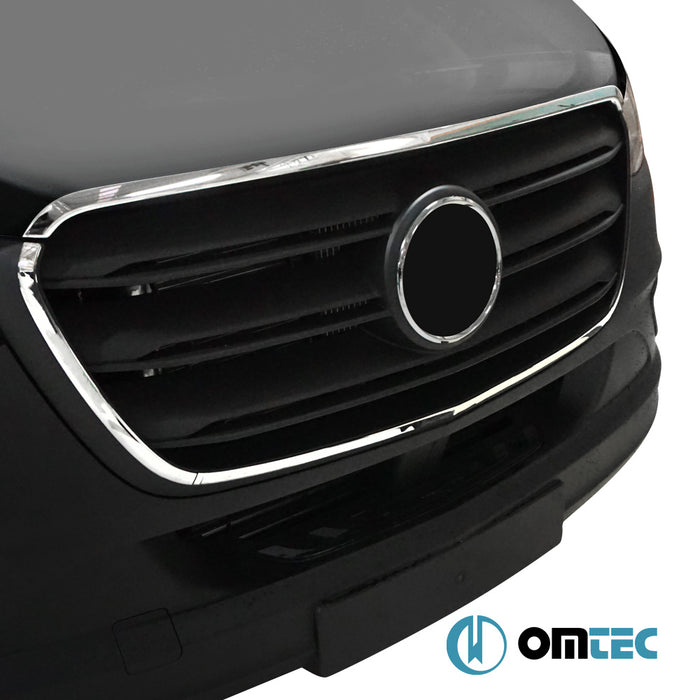 Grille de calandre - Cadre chromé en inox (Brillant)- 4 pièces - Mercedes-Benz Sprinter - VAN W907 - (2018 - )