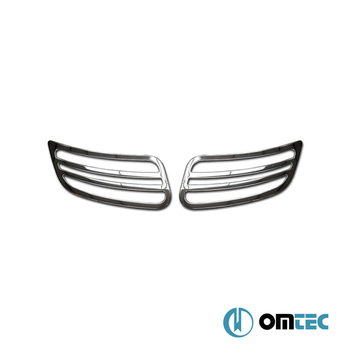 Grille du Capot 2 Pcs. en Inox (Brillant) - Mercedes-Benz Sprinter - VAN W907 - (2018 - )