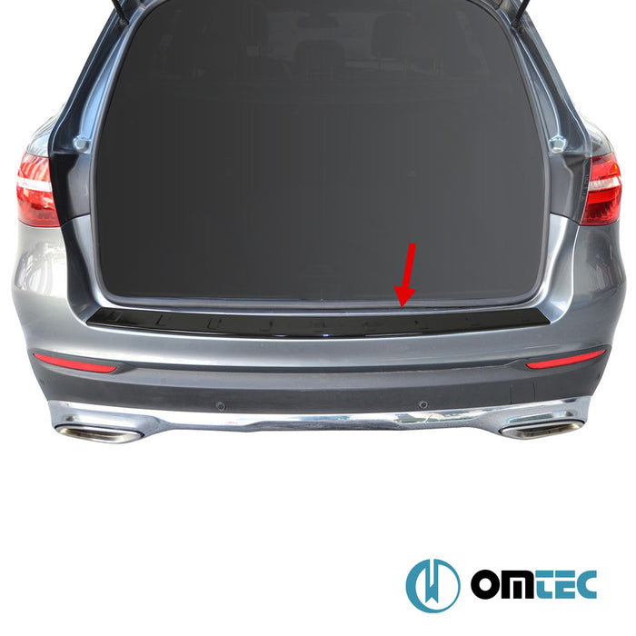 Rear Bumper Sill Cover (ABS Acrylic-Gloss Black) - Mercedes-Benz Glc - SUV X253 - (2015 - 2022)