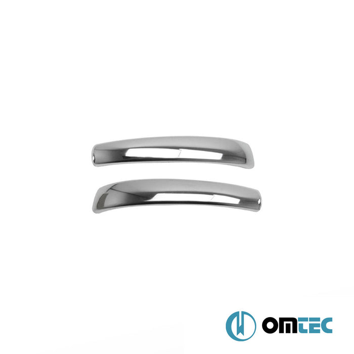 Door Handle Cover 2 Door 2 Pcs. S.Steel (Gloss) - Mercedes-Benz Smart Fortwo - HB 3D W451 - (2007 - 2014)