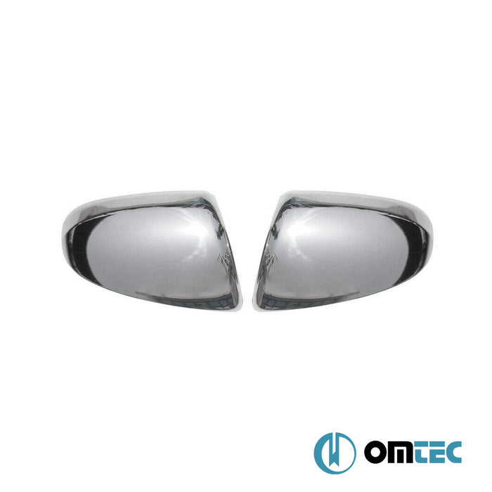 Rétroviseur - Coquilles chromées en inox (Brillant) - 2 pièces - Mercedes-Benz Smart Fortwo - HB 3D W451 - (2007 - 2014)