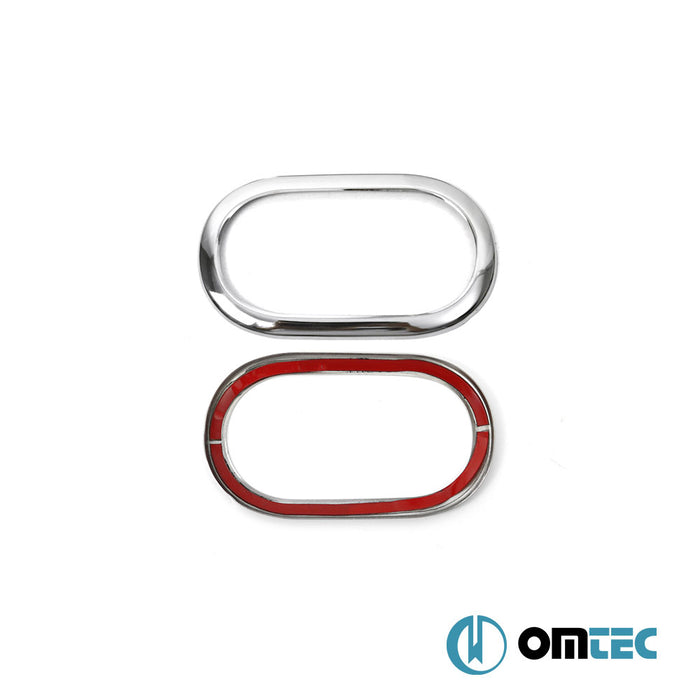 Inner Door Handle Frames 2 Pcs. S.Steel (Gloss) - Mercedes-Benz Smart Fortwo - HB 3D W453 - (2014 - )