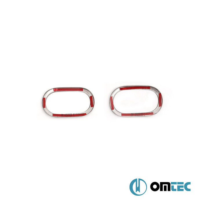 Inner Door Handle Frames 2 Pcs. S.Steel (Matt) - Mercedes-Benz Citan - MVN W415 - (2013 - 2021)