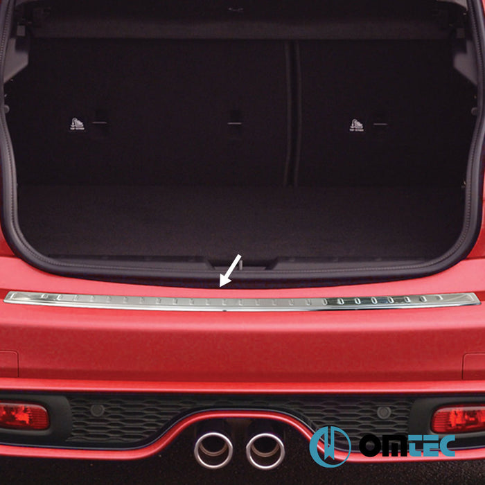 Rear Bumper Sill Cover S.Steel (Gloss) - Mini Cooper - HB 3D F56 - (2014 - )