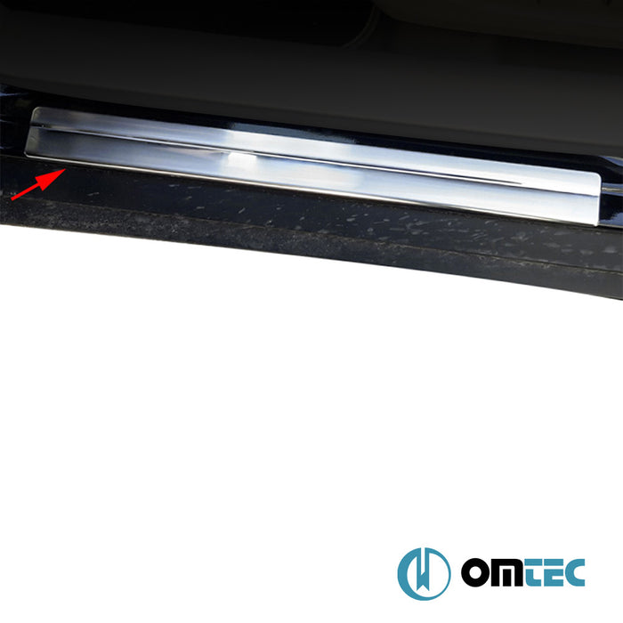 Seuil de porte - Norm : Baguettes chromées en inox (Brillant) - 4 pièces - Nissan Qashqai - SUV J11 - (2014 - 2021)