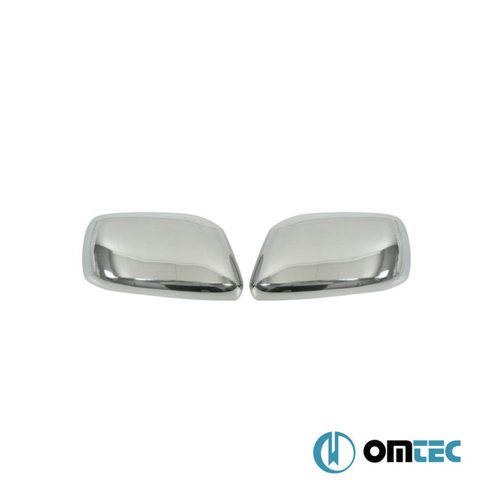 Mirror Cover 2 Pcs. S.Steel (Gloss) - Nissan Navara - PK D40 - (2005 - 2015)