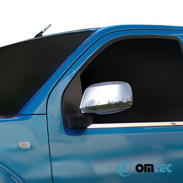 Mirror Cover 2 Pcs. S.Steel (Gloss) - Nissan Navara - PK D40 - (2005 - 2015)