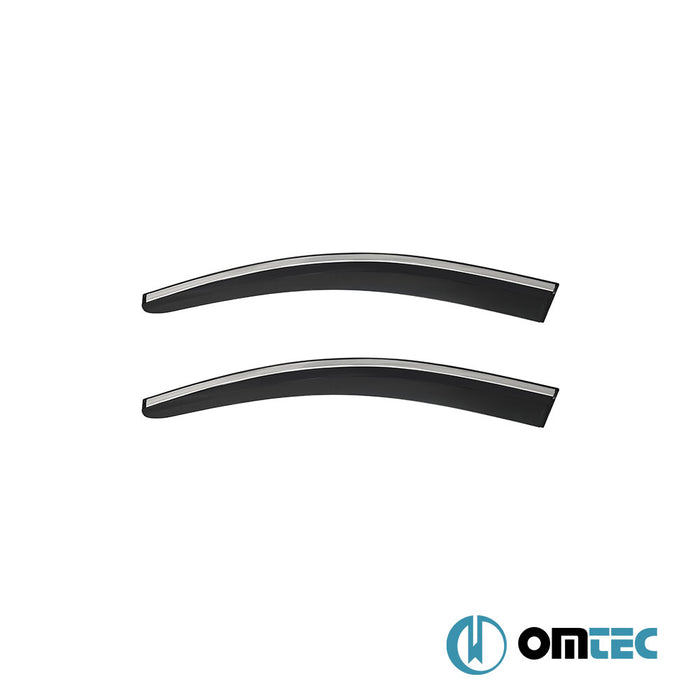 Wind Deflectors (with Chrome) Front-Rear - Nissan Qashqai - SUV J10 - (2007 - 2014)