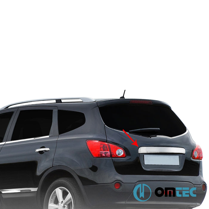 Rear Grab Handle Cover S.Steel (Gloss) - Nissan Qashqai +2 - SUV NJ10 - (2009 - 2014)