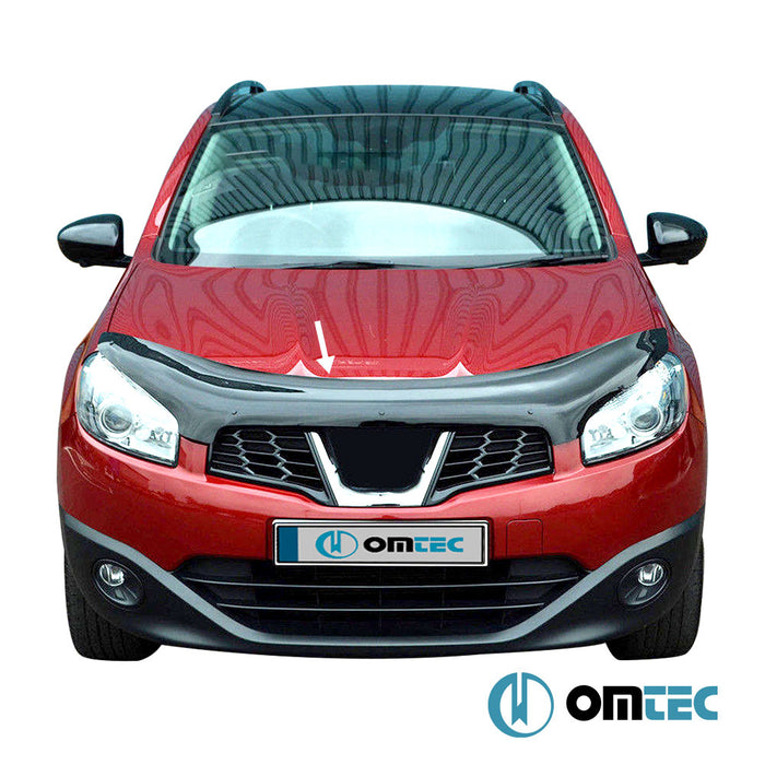 Déflecteur de Capot - ABS (Noir) - Nissan Qashqai - SUV J10 FL - (2010 - 2014)