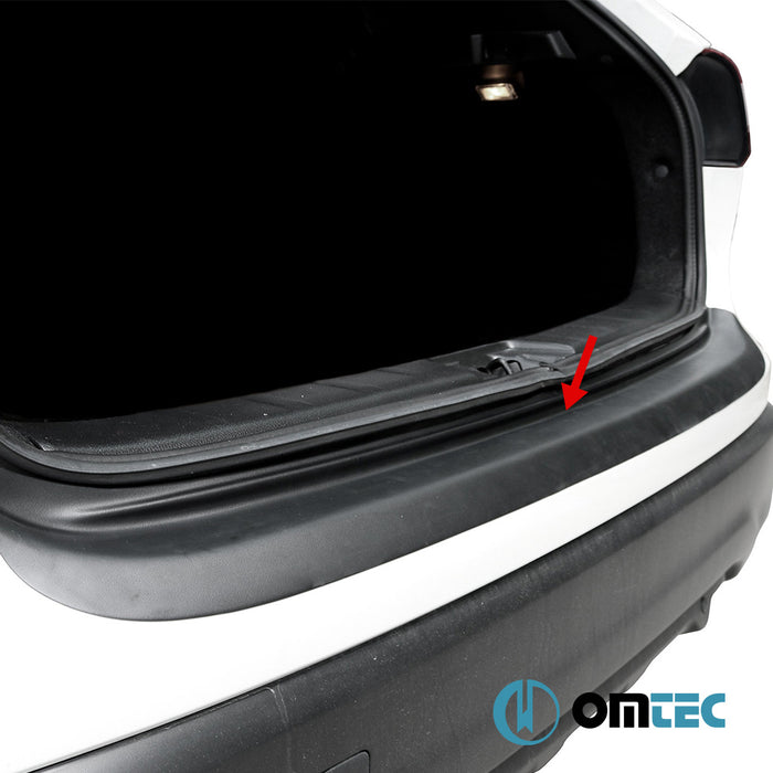 Rear Bumper Sill Cover (ABS-Black) - Nissan Qashqai - SUV J11 PRE-FL - (2014 - 2017)