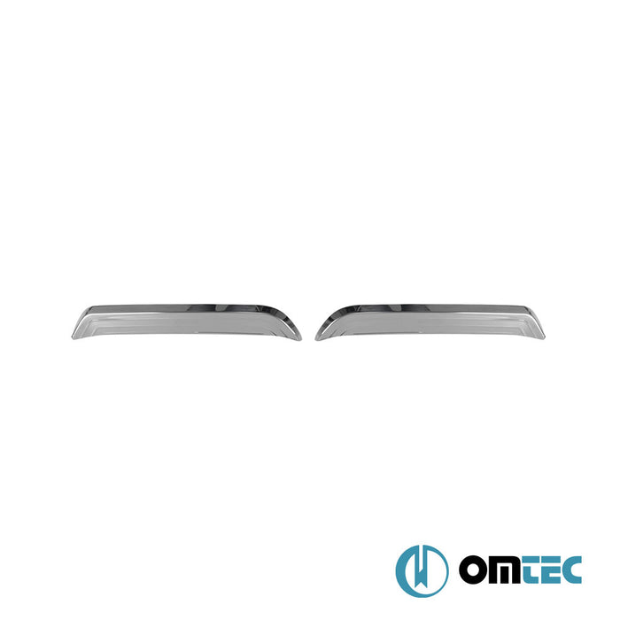 Pare chocs arrière: Diffuseur - Baguette chromée en inox (Brillant) 2 Pcs. - Nissan Qashqai - SUV J11 FL - (2017 - 2021)