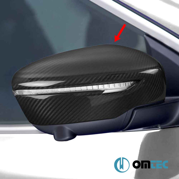 Mirror Cover 2 Pcs. (Carbon) - Nissan Juke - SUV F15 FL - (2014 - 2019)